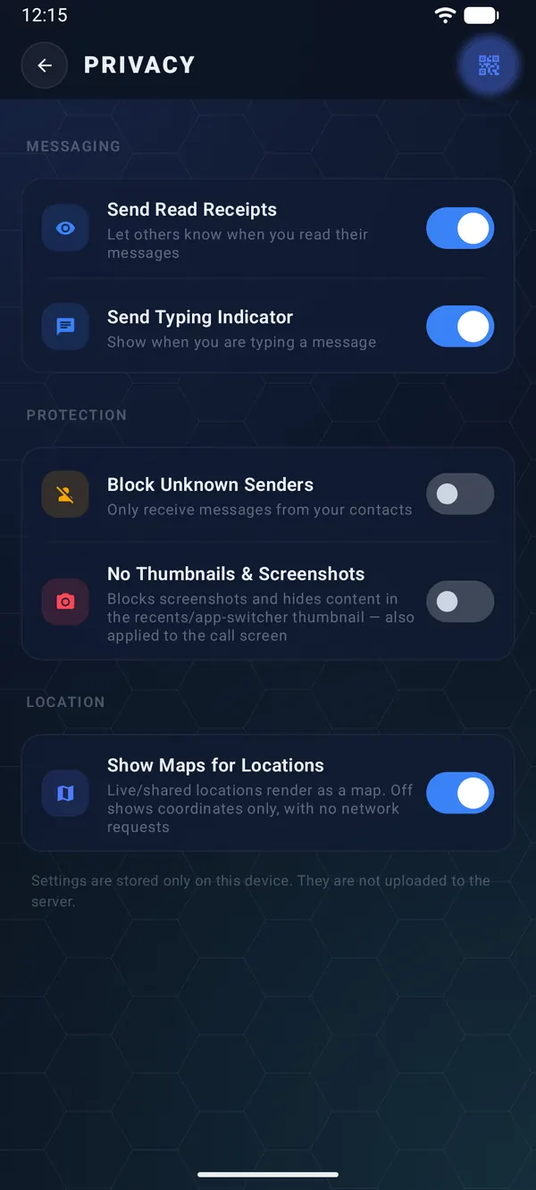 Privacy controls